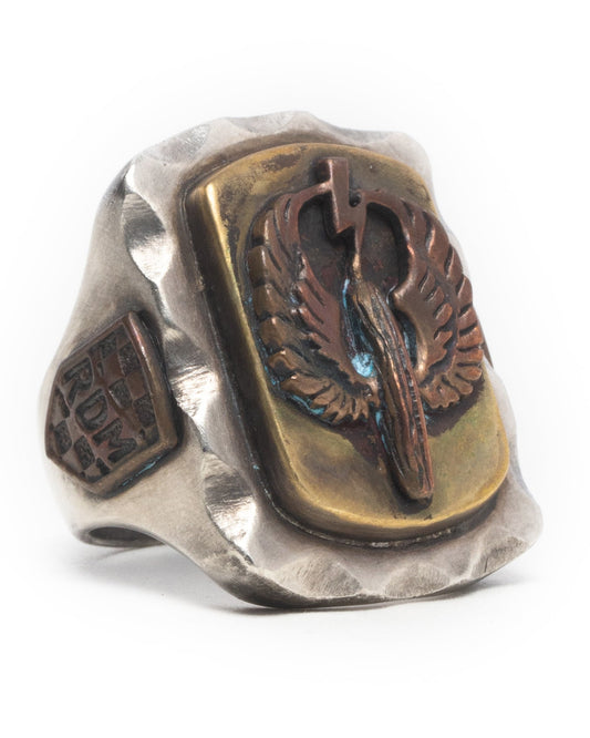 Mexican Biker Ring - Red Copper