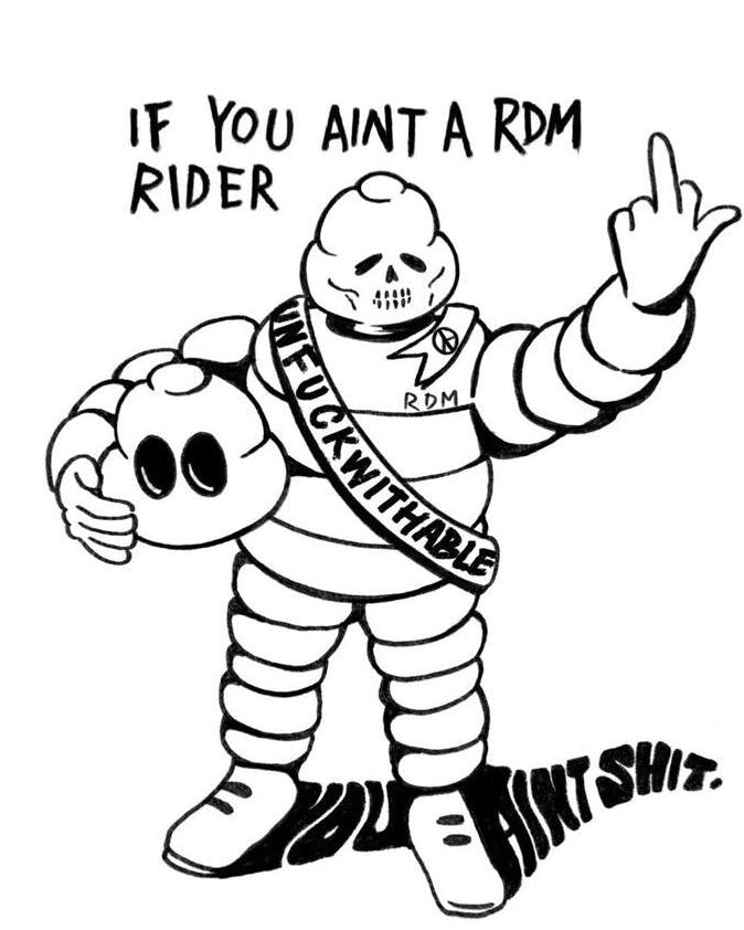 Stacked Tire Zombie / Winged Shovel (Black)