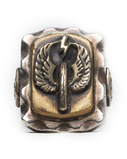 Mexican Biker Ring - White Copper