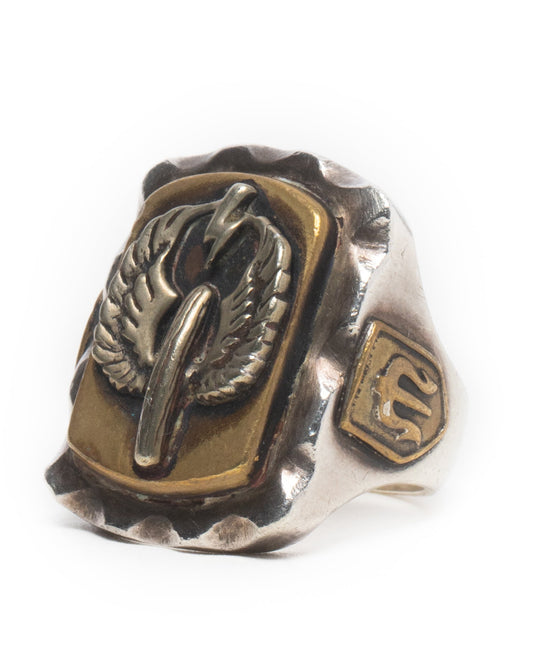 Mexican Biker Ring - White Copper