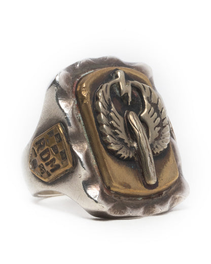 Mexican Biker Ring - White Copper