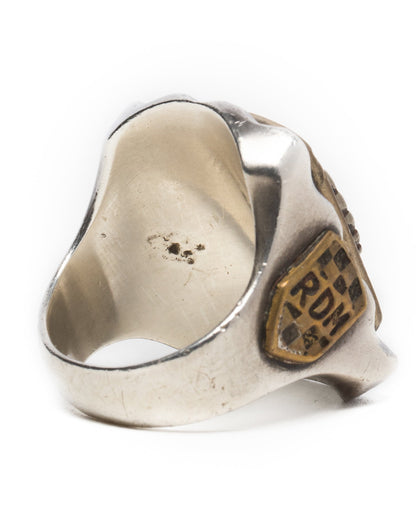 Mexican Biker Ring - White Copper