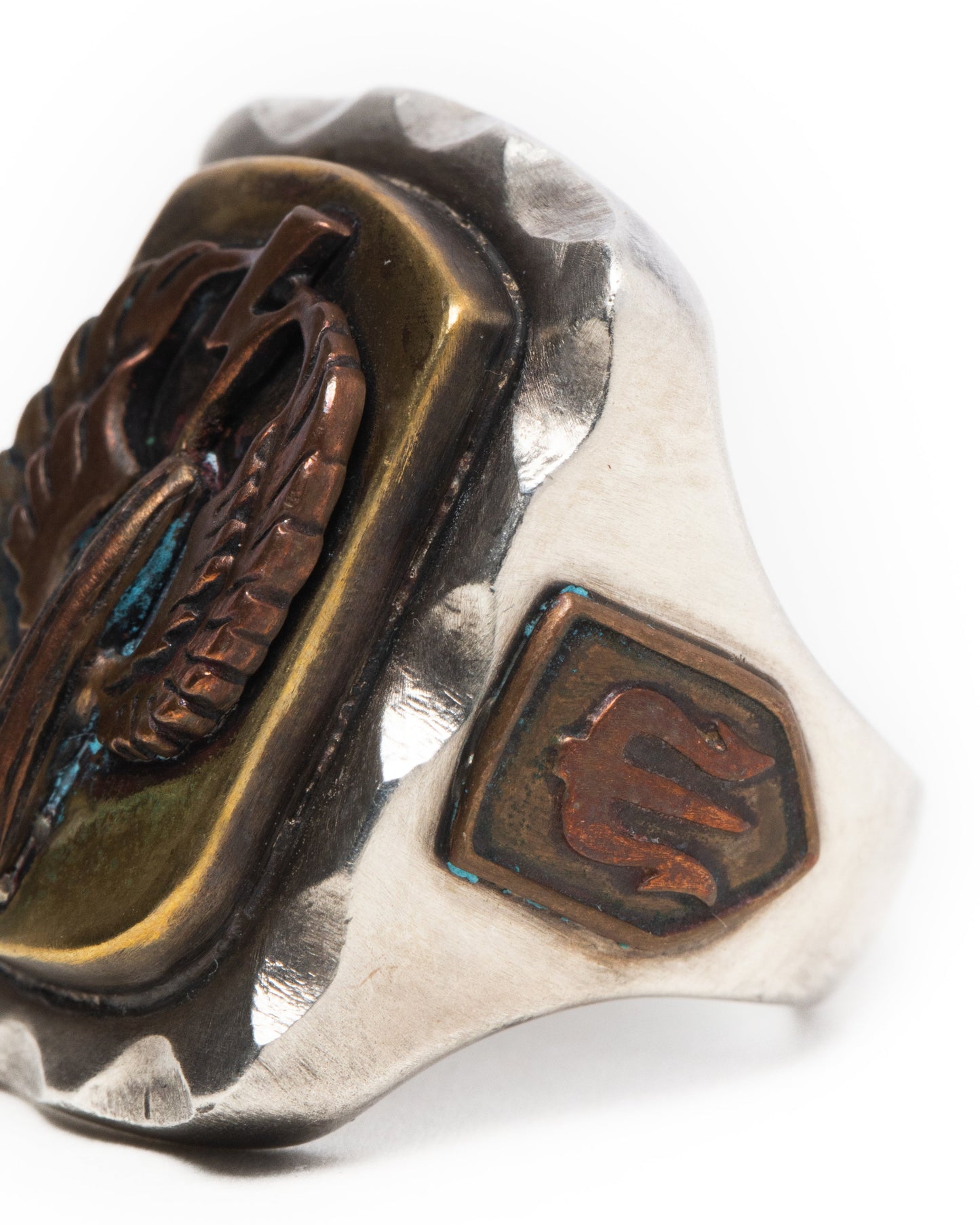 Mexican Biker Ring - Red Copper