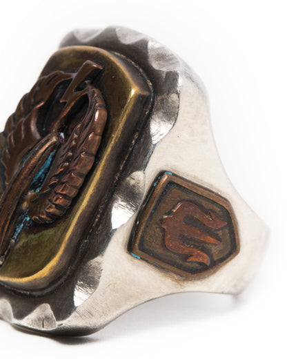 Mexican Biker Ring - Red Copper