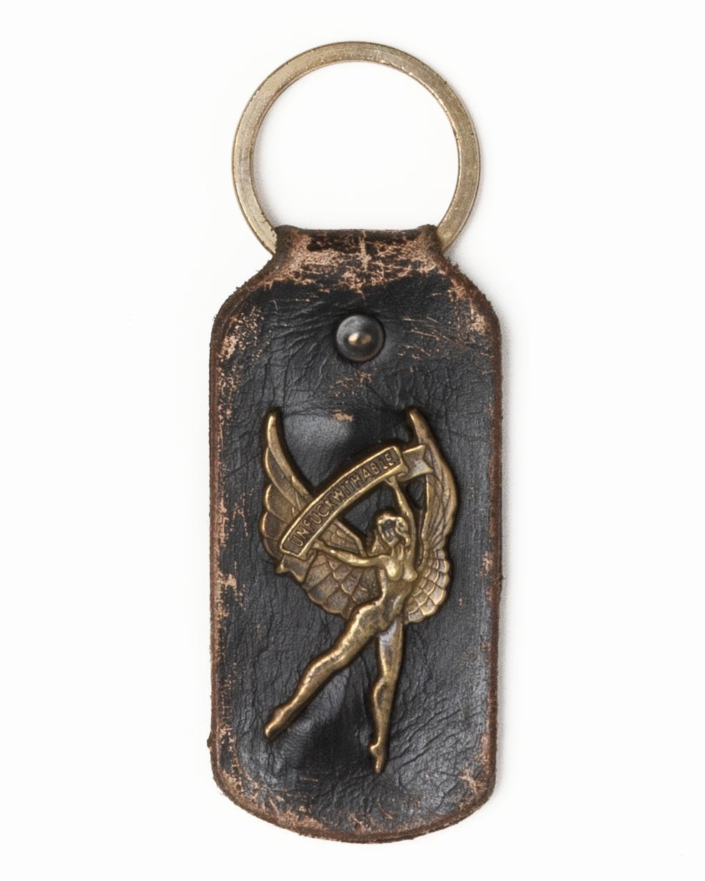 UNFUCKWITHABLE Angel Leather Keychain