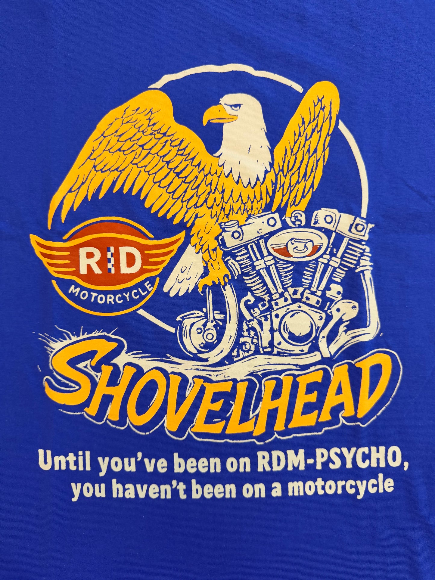 Bald Eagle / Flaming Shovelhead (Blue)