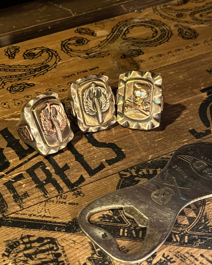 Mexican Biker Ring - Red Copper