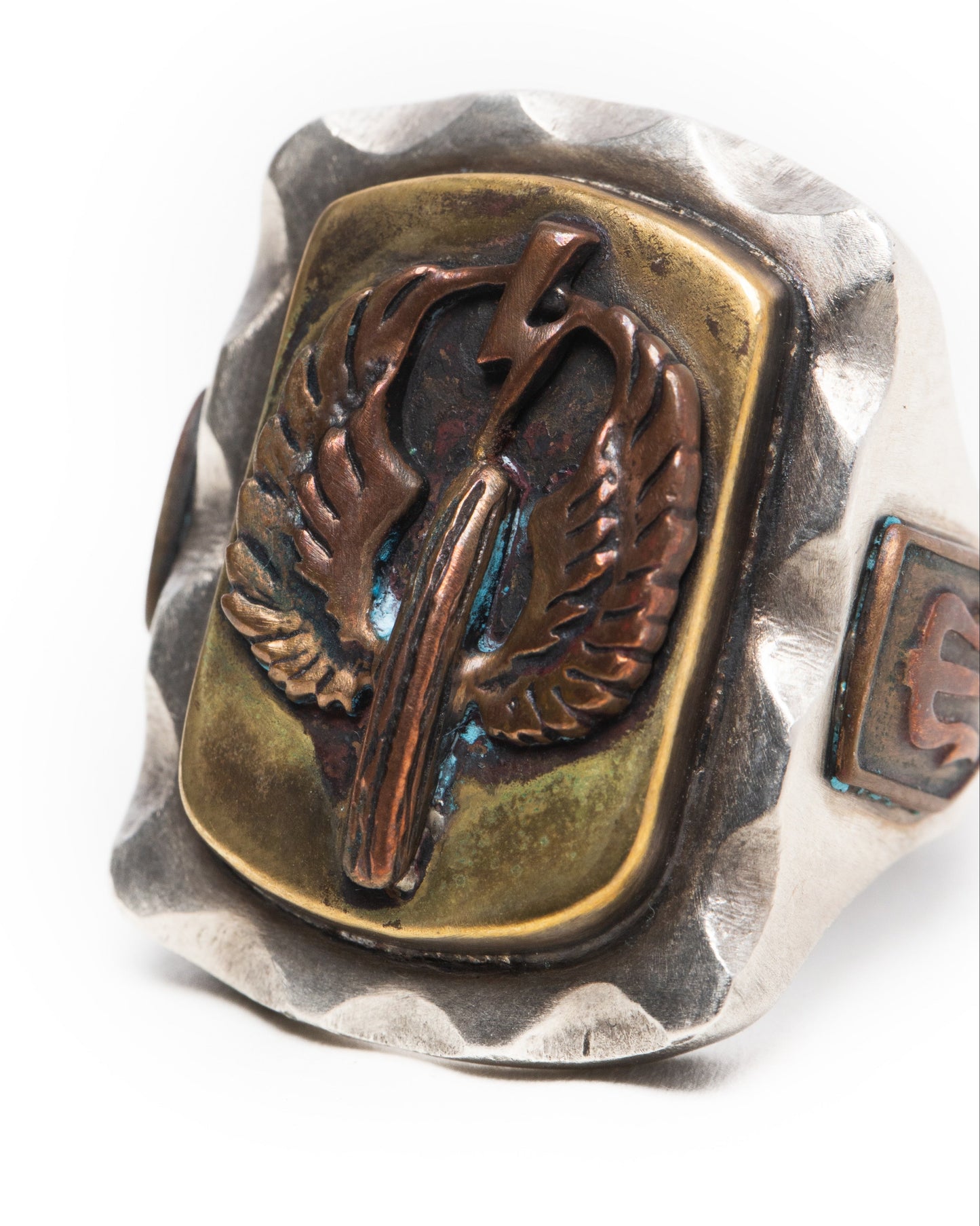 Mexican Biker Ring - Red Copper