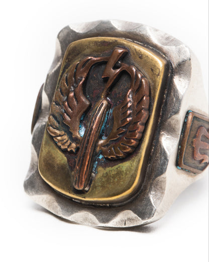 Mexican Biker Ring - Red Copper